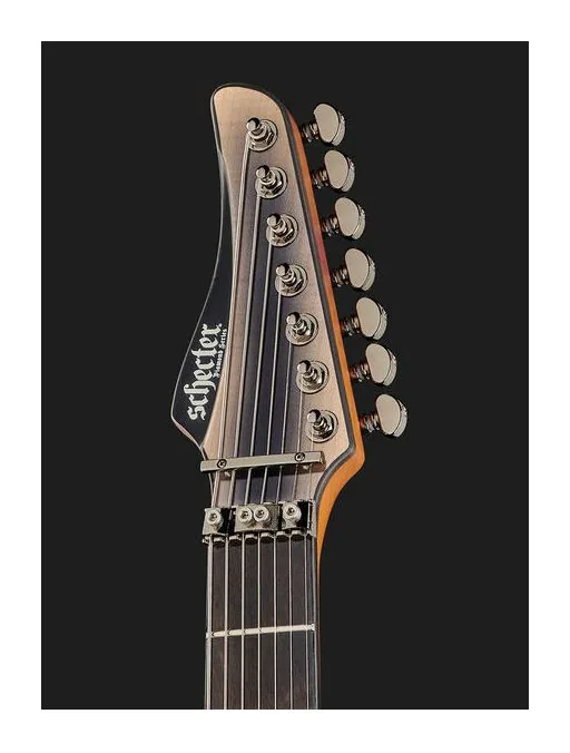 Schecter Banshee Mach-7 FR S FOB, curve del body viste dall'alto