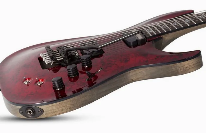 Schecter C-1 FR S Apocalypse Red Reign, vista posteriore del corpo