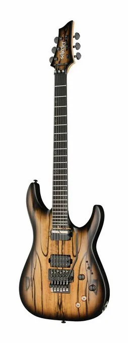 Schecter C-1 FR S Pale Moon SNBB in primo piano frontale