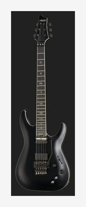Schecter C-1 FR S SLS Evil Twin SBK, pickup e manopole dei controlli