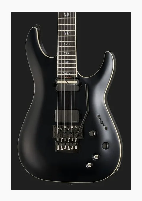 Schecter C-1 FR S SLS Evil Twin SBK, corpo e verniciatura in primo piano