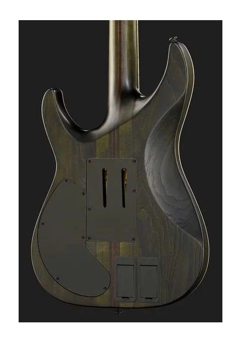 Schecter C-1 FR S SLS Evil Twin SBK, selettore pickup e jack di uscita