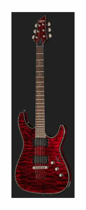 Schecter C-1 Hellraiser BCH, selettore pickup e jack di uscita