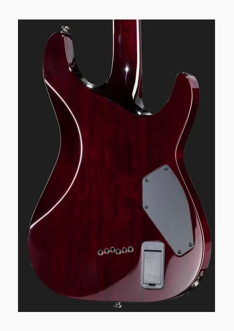 Schecter C-1 Hellraiser BC LH, curve del body viste dall'alto