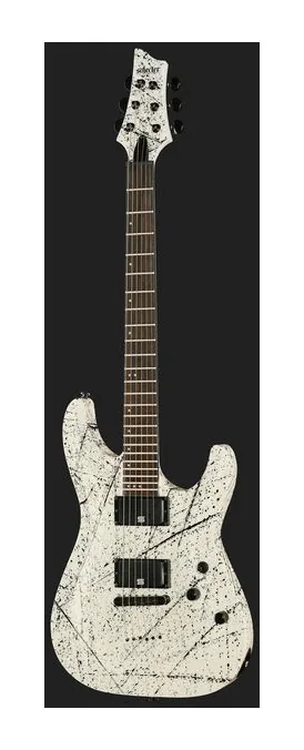 Schecter C-1 Ink Bomb, paletta con meccaniche e logo