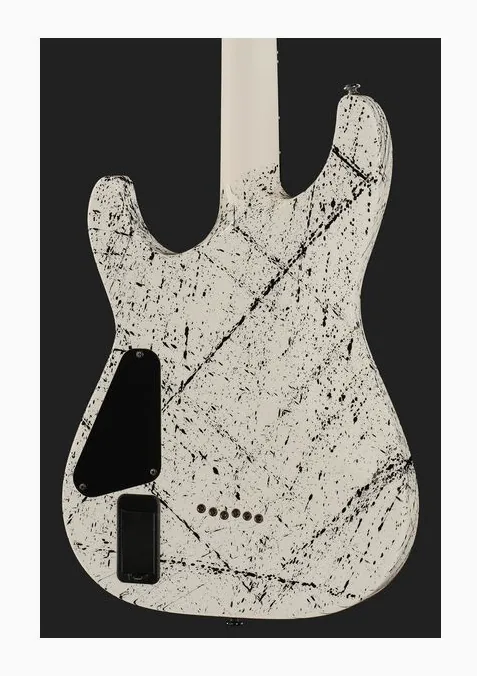Schecter C-1 Ink Bomb, selettore pickup e jack di uscita