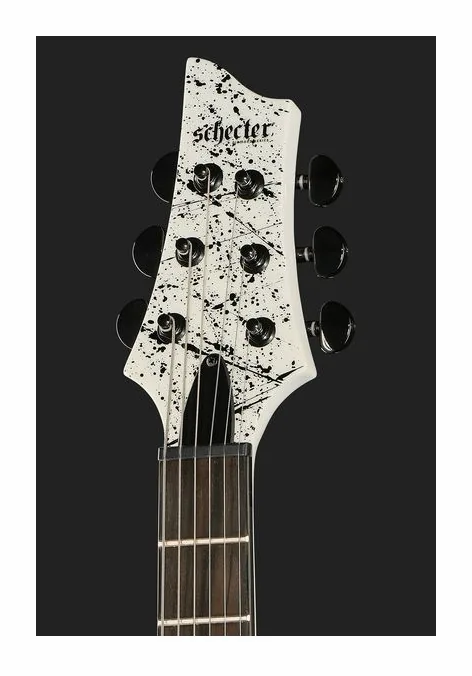 Schecter C-1 Ink Bomb, corpo e verniciatura in primo piano