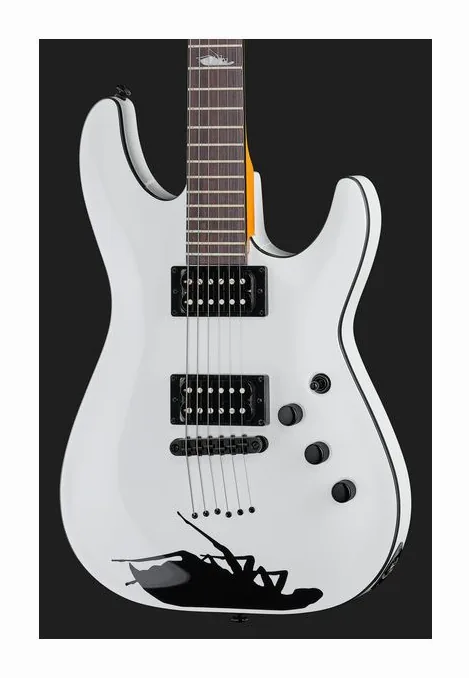 Schecter C-1 Jerry Horton 25th WH, profilo laterale del corpo