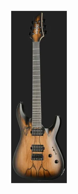 Schecter C-1 Pale Moon SNBB, pickup e manopole dei controlli