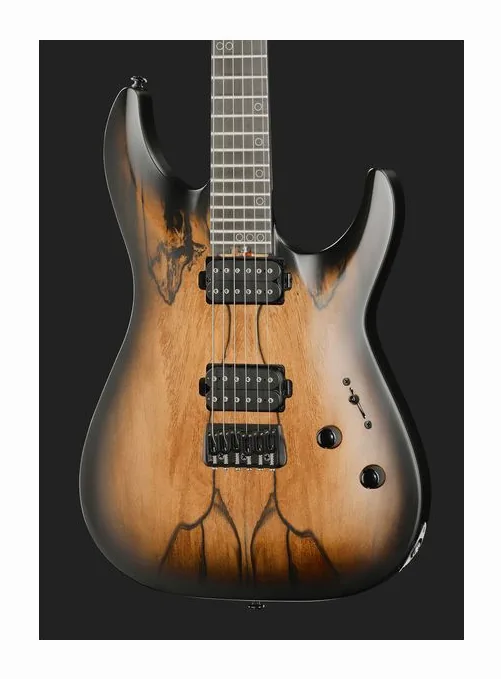 Schecter C-1 Pale Moon SNBB, corpo e verniciatura in primo piano