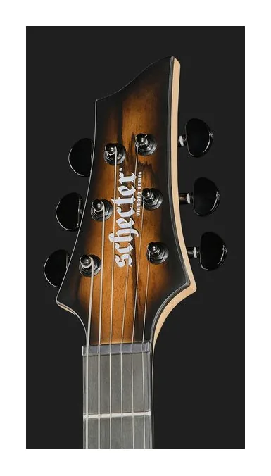 Schecter C-1 Pale Moon SNBB, curve del body viste dall'alto