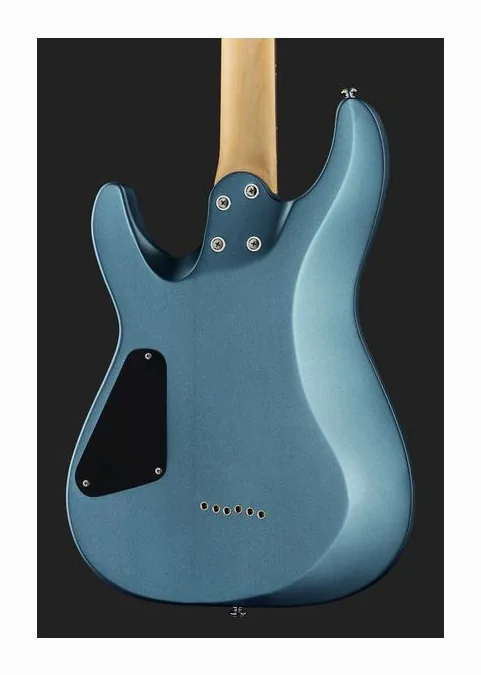 Schecter C-6 Deluxe SMLB, manico e tastiera visti di lato