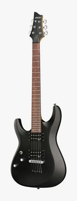 Schecter C-6 Deluxe LH SB visto di fronte