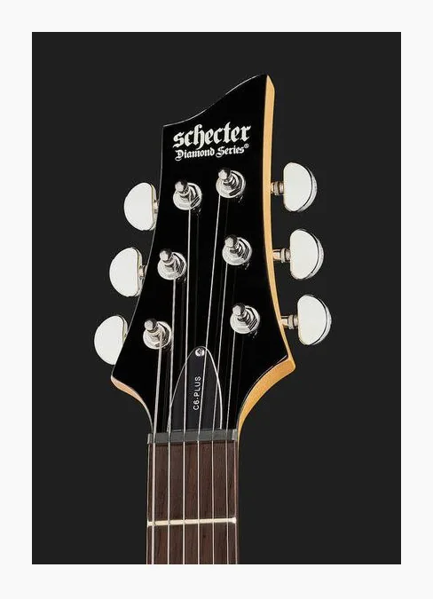 Schecter C-6 Plus EM, vista posteriore del corpo