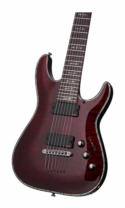 Schecter C-7 Hellraiser BCH, vista posteriore del corpo