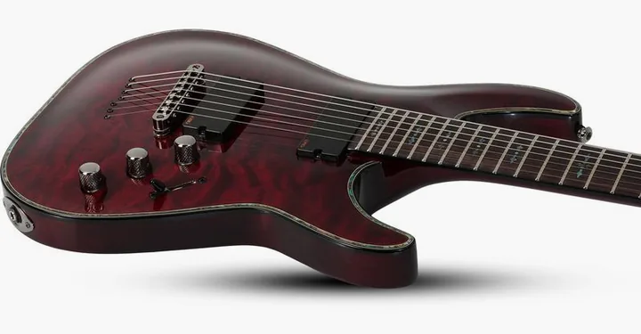 Schecter C-7 Hellraiser BCH, vista posteriore del corpo