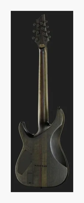 Schecter C-7 SLS Evil Twin SBK, corpo e verniciatura in primo piano