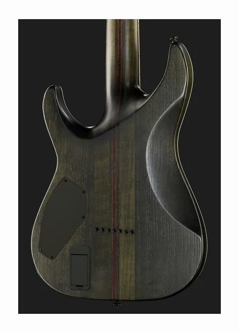 Schecter C-7 SLS Evil Twin SBK, selettore pickup e jack di uscita