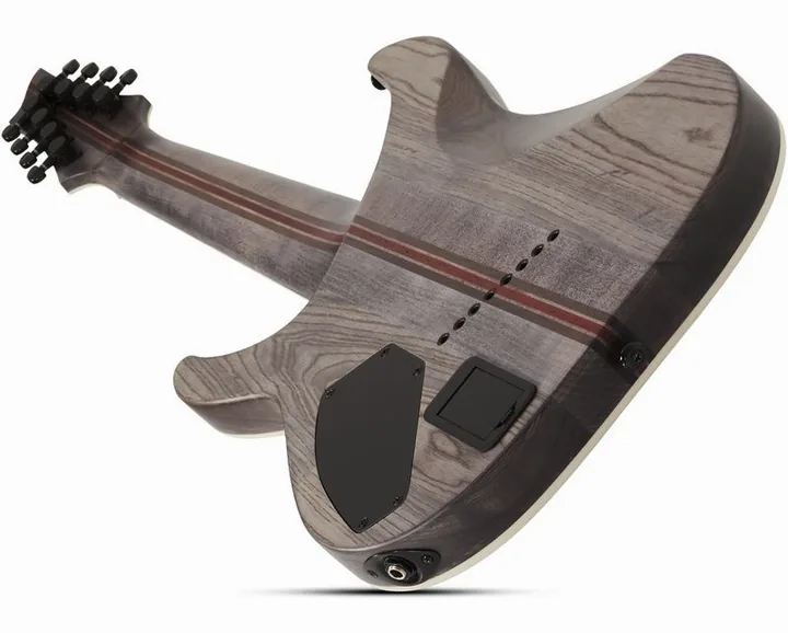 Schecter C-8 MS SLS Elite Evil Twin SBK, pickup e manopole dei controlli