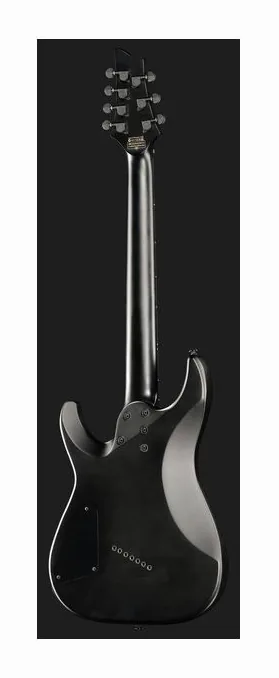 Schecter Damien 7 Multiscale SB, manico e tastiera visti di lato