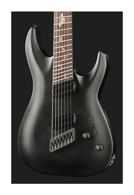 Schecter Damien 7 Multiscale SB, profilo laterale del corpo