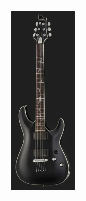 Schecter Damien Platinum 6 SBK, capotasto e prime posizioni della tastiera