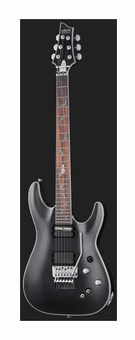 Schecter Damien Platinum-6 FR S SBK, capotasto e prime posizioni della tastiera