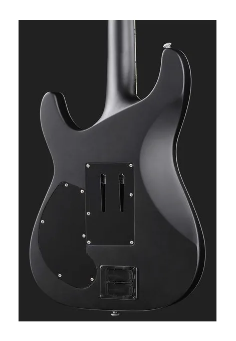 Schecter Damien Platinum-6 FR S SBK, corpo e verniciatura in primo piano