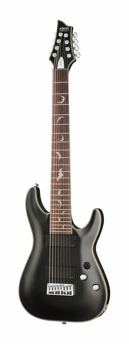 Schecter Damien Platinum 8 SBK fotografato frontalmente