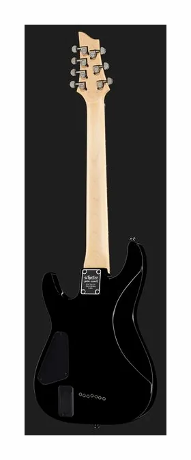 Schecter Demon-7 Crimson Red Burst, selettore pickup e jack di uscita