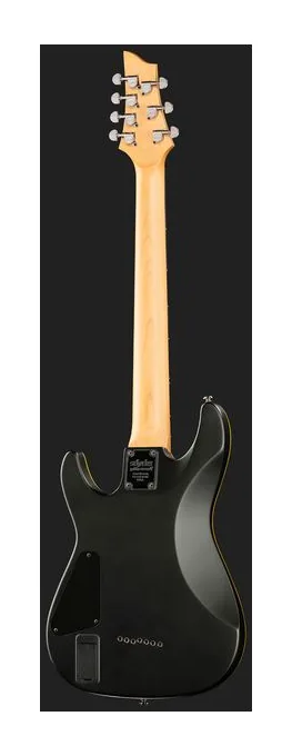 Schecter Demon 7-Satin Black, profilo laterale del corpo