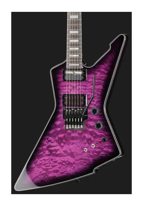 Schecter E-1 FR S Special Edition TPB, manico e tastiera visti di lato