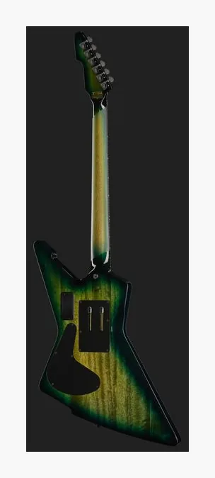 Schecter E-1 FR S Special Edition GRNB, corpo e verniciatura in primo piano