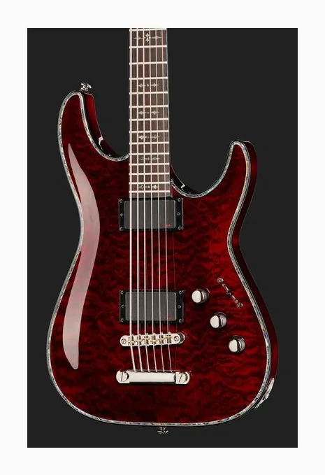 Schecter Hellraiser C-VI BCH, vista posteriore del corpo