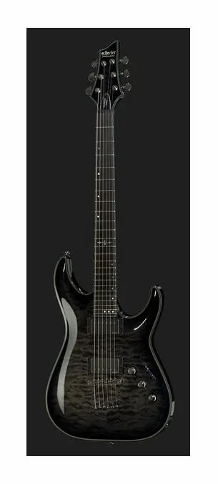 Schecter Hellraiser Hybrid C-1 TBB, capotasto e prime posizioni della tastiera