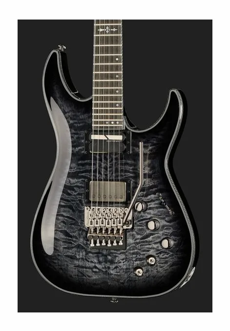 Schecter Hellraiser Hybrid C-1 FR S TBB, corpo e verniciatura in primo piano