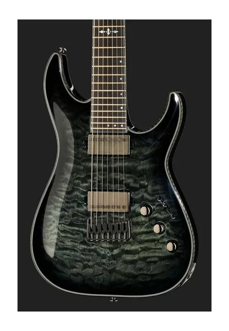 Schecter Hellraiser Hybrid C-7 TBB, profilo laterale del corpo