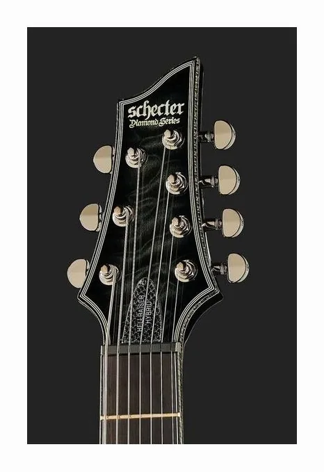 Schecter Hellraiser Hybrid C-7 TBB, pickup e manopole dei controlli