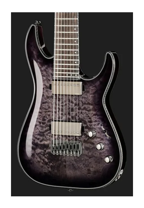 Schecter Hellraiser Hybrid C-8 TBB, selettore pickup e jack di uscita