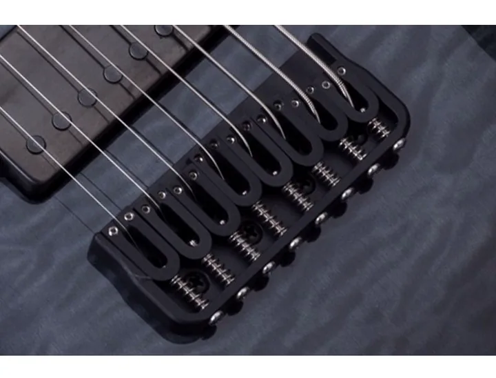 Schecter Hellraiser Hybrid C-8 LH TBB, capotasto e prime posizioni della tastiera