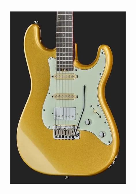 Schecter Nick Johnston 10th An HSS AS, vista posteriore del corpo