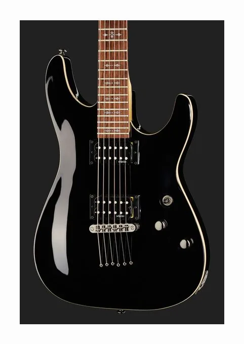 Schecter Omen 6 GBK, paletta con meccaniche e logo