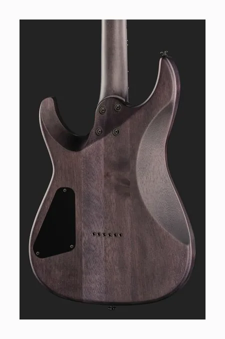 Schecter Omen Elite-6 Black Cherry, manico e tastiera visti di lato
