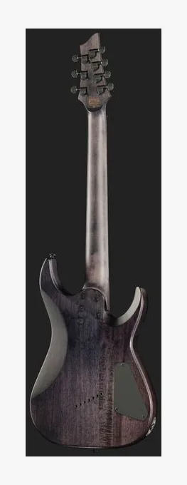 Schecter Omen Elite-7 MS BL Cherry LH, capotasto e prime posizioni della tastiera