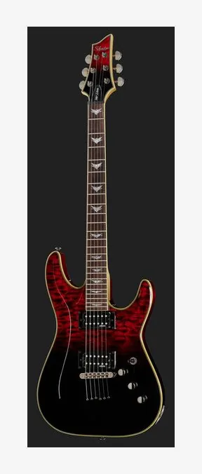 Schecter Omen Extreme 6 Blood Burst, ponte e meccaniche di intonazione