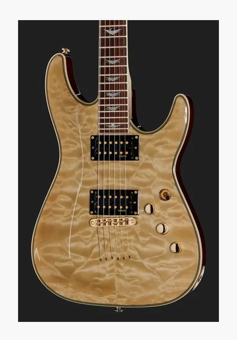 Schecter Omen Extreme 6 Gloss Natural, ponte e meccaniche di intonazione