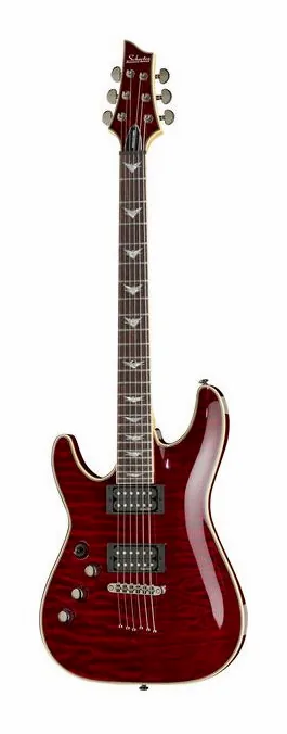 Schecter Omen Extreme 6 BCH LH fotografato frontalmente