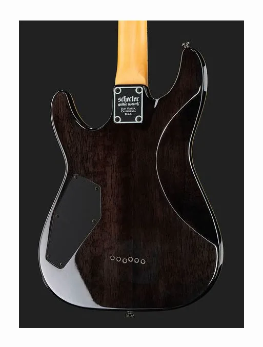 Schecter Omen Extreme 6 STBLK, selettore pickup e jack di uscita