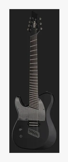 Schecter PT-7 MS Black Ops LH, selettore pickup e jack di uscita