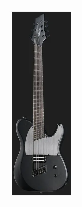 Schecter PT-7 MS Black Ops, corpo e verniciatura in primo piano
